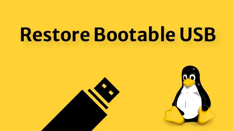 How to Reset a Bootable USB Drive on Linux (GParted)