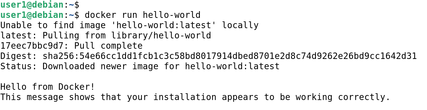 hello-world Container