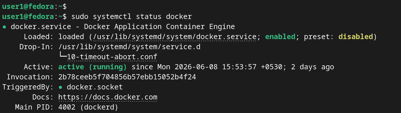 Docker Status
