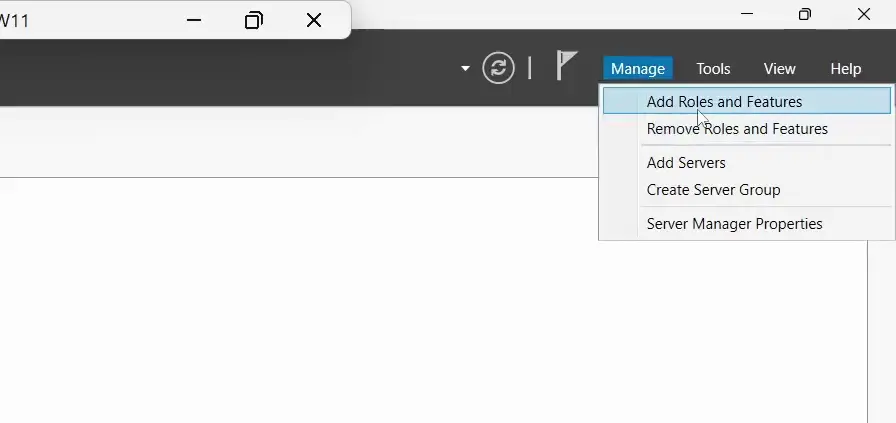 Add Roles and Features