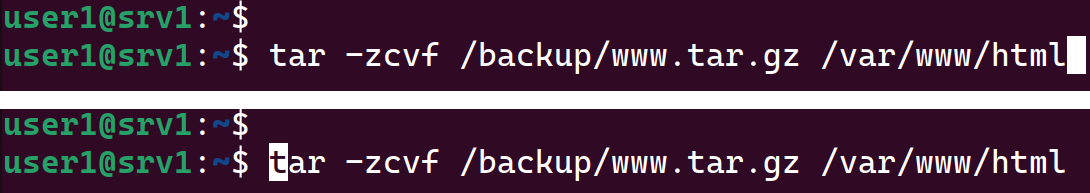 Move the cursor to the start of the command line.