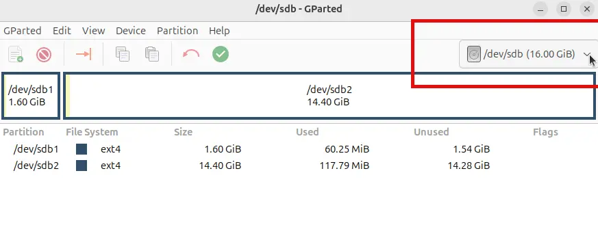 Select your USB drive