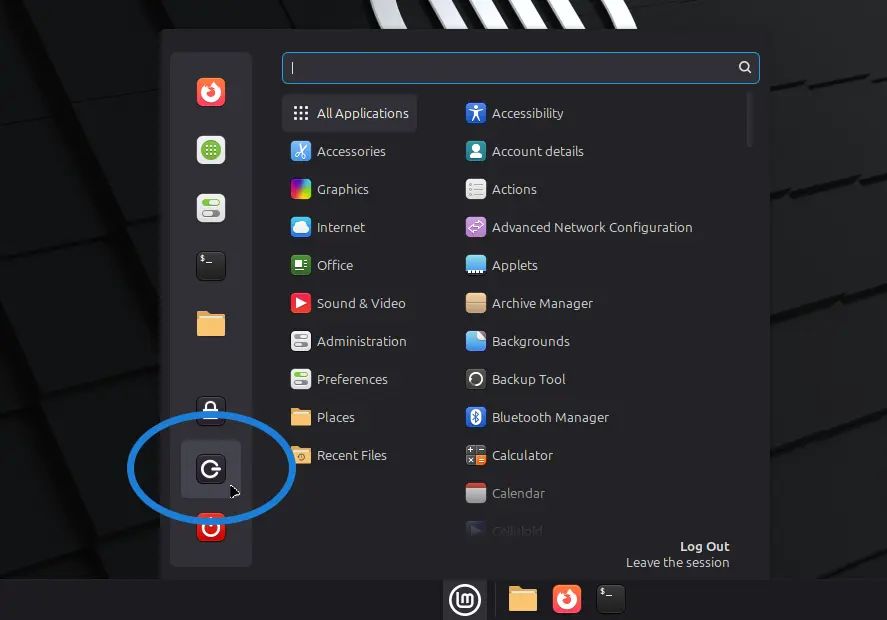 log out properly instead of closing the window
