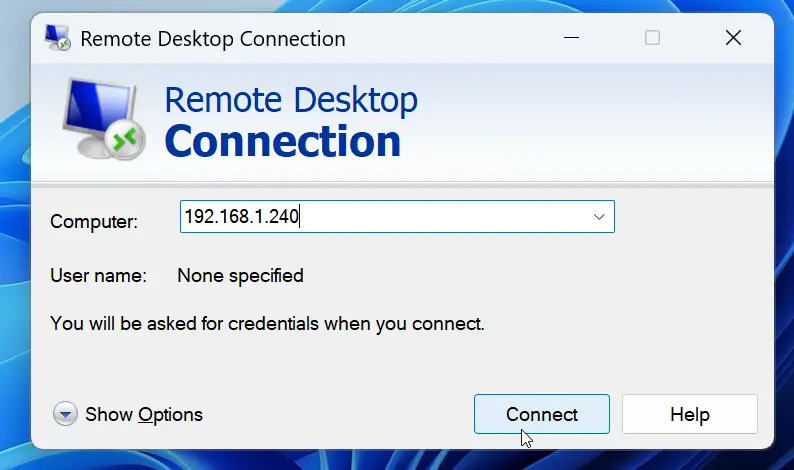 remote desktop linux mint from windows