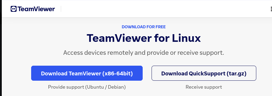 Download TeamViewer for Linux Mint