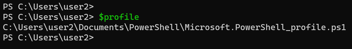 PowerShell profile location