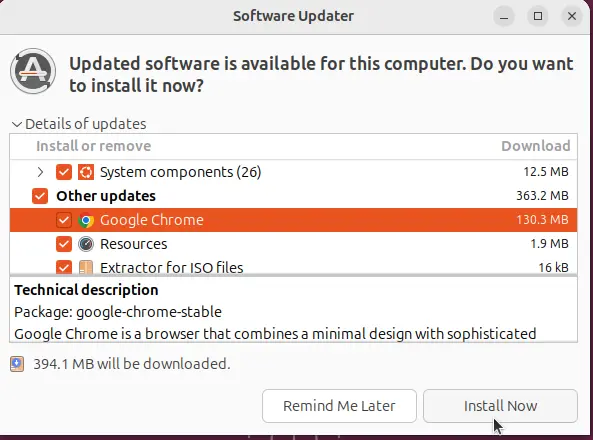 Upgrade Google Chrome on Ubuntu