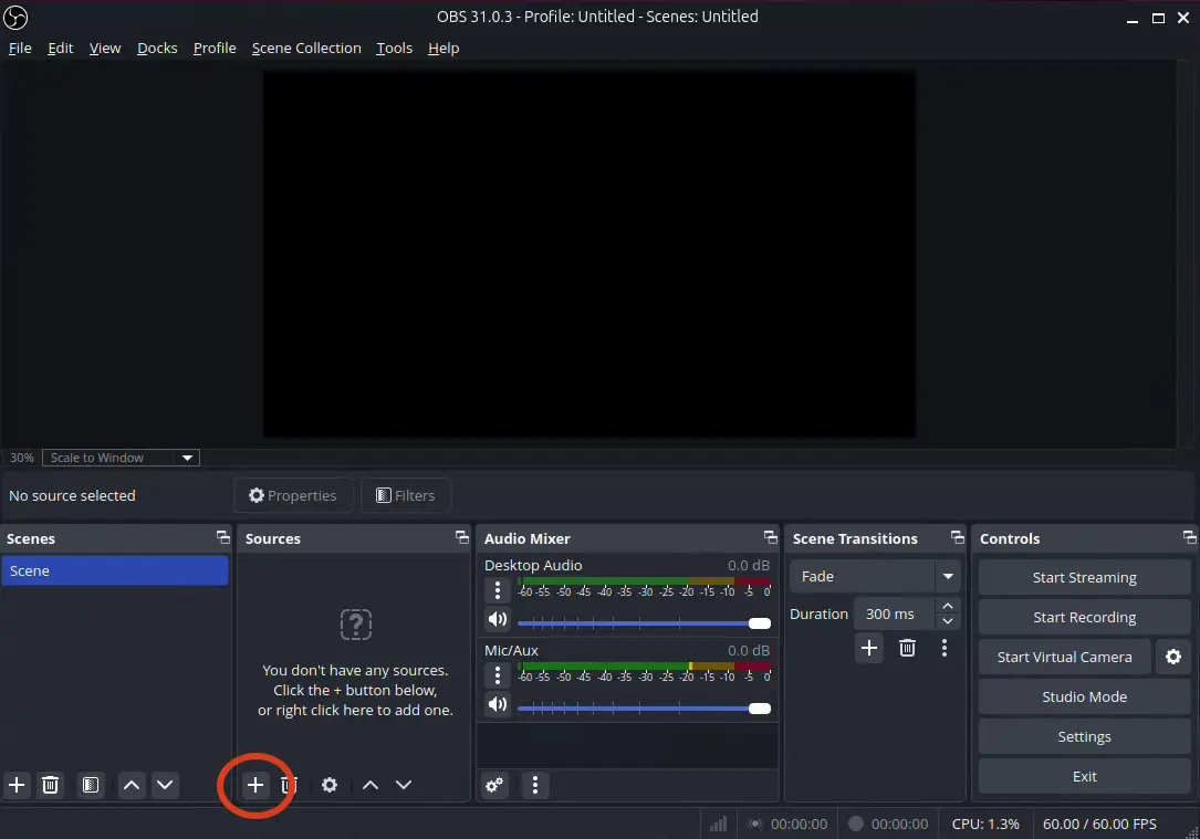 Add Your Video and Audio Sources