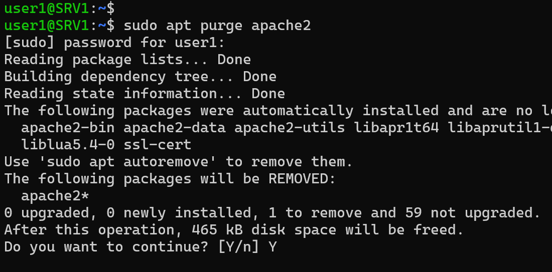 uninstall packages ubuntu