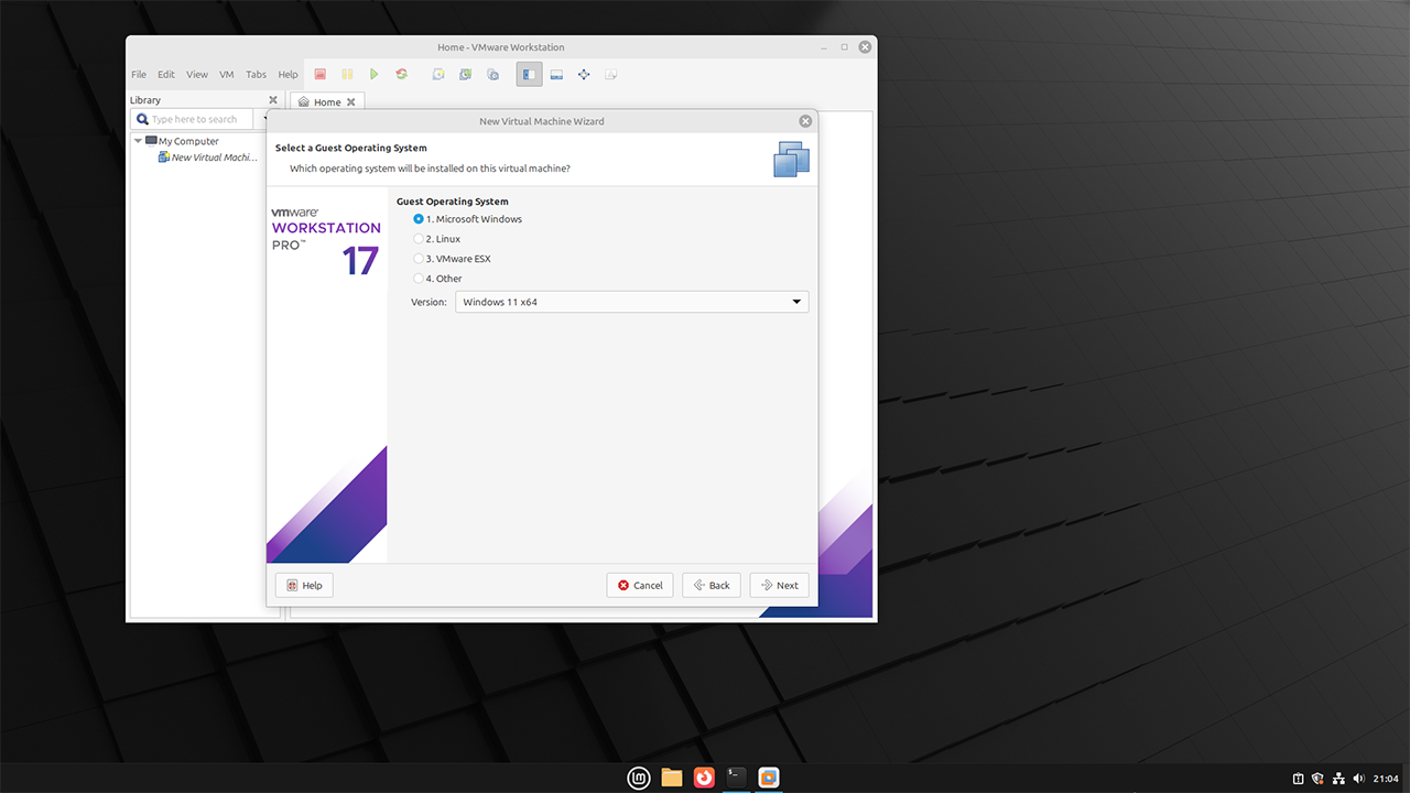 How to Install VMware Workstation on Linux Mint 22