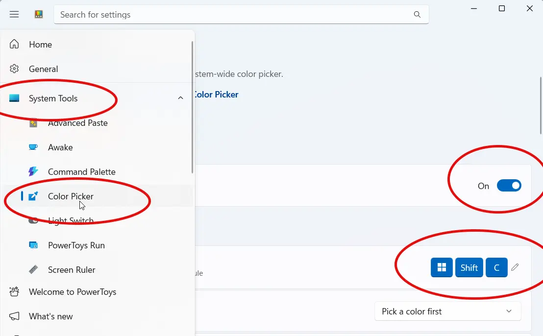 Windows Color Picker