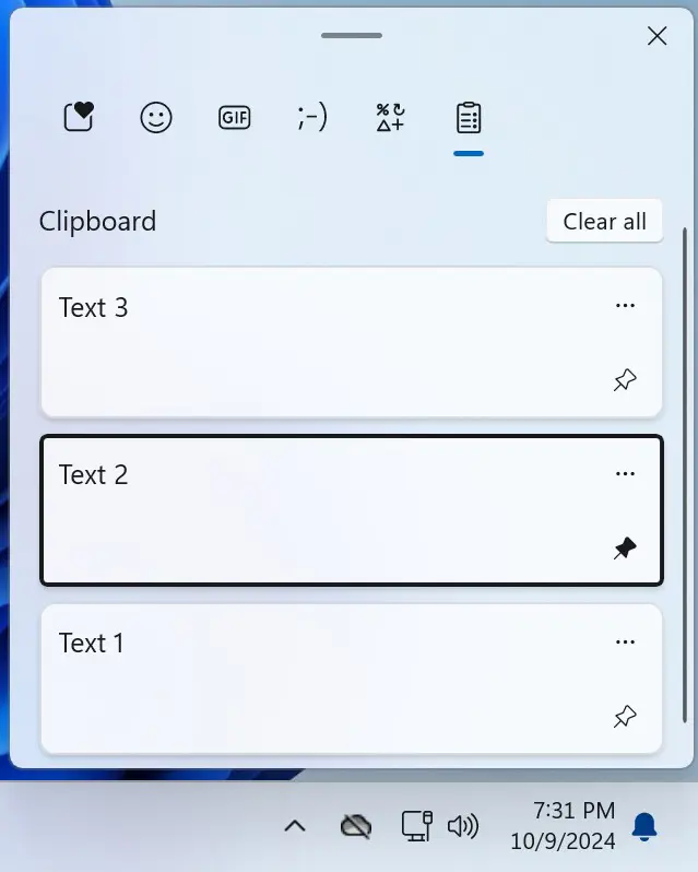 Clipboard manager