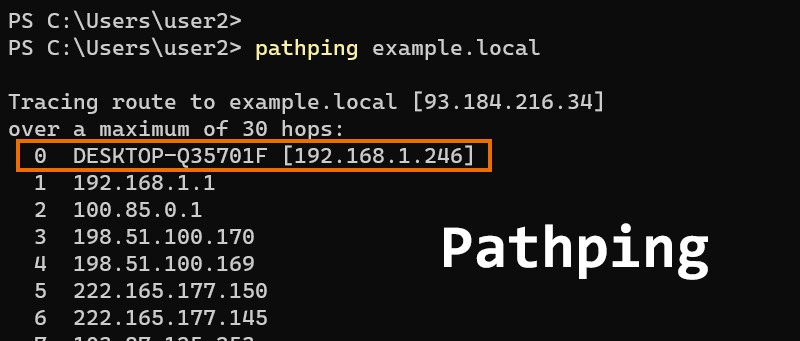 pathping command