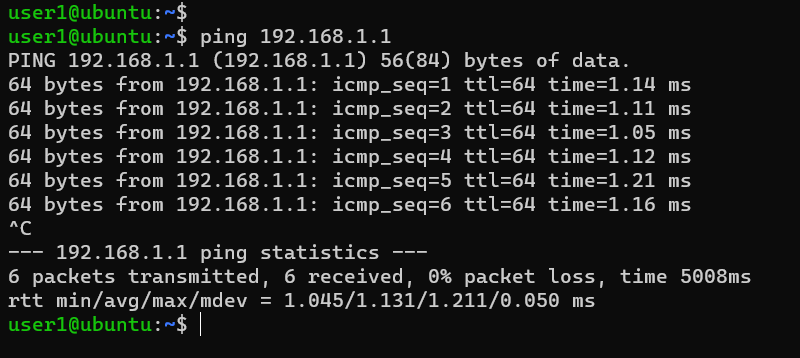 continuous ping in linux