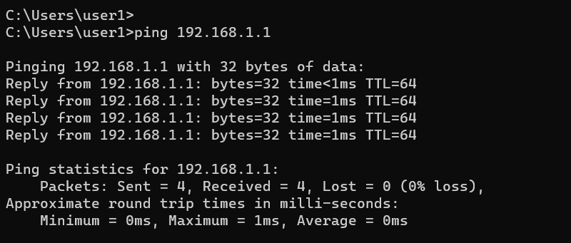 Windows Ping command