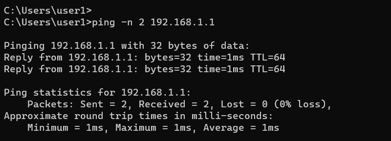 ping count