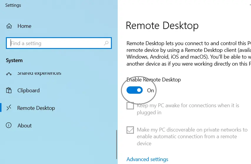 How To Enable Remote Desktop Connection In Windows 1011