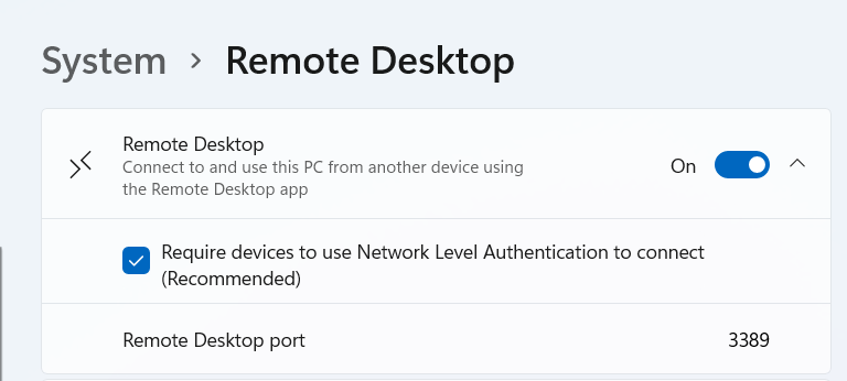 Network Level Authentication