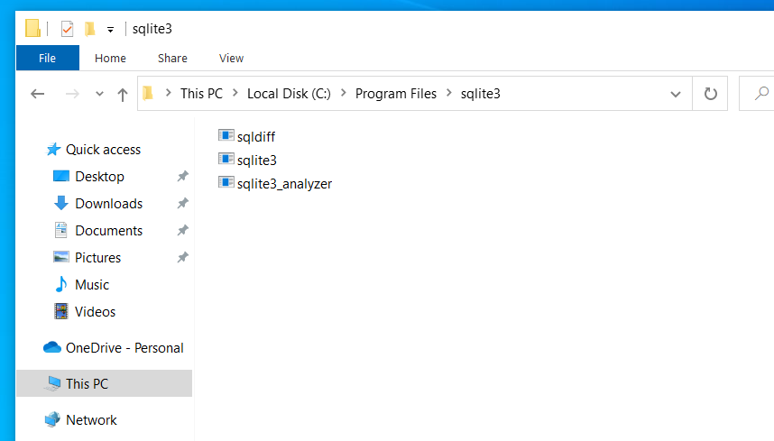 sqlite3 folder