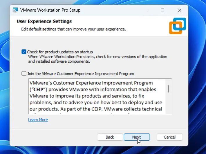 Install VMware Workstation Pro on Windows 11