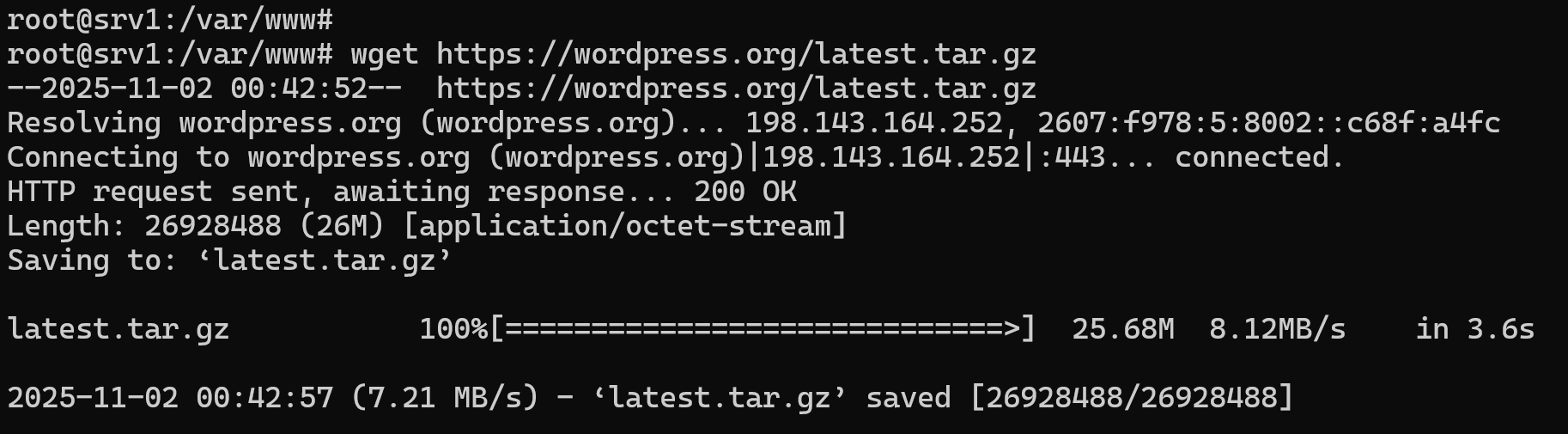 Download the Latest WordPress Package
